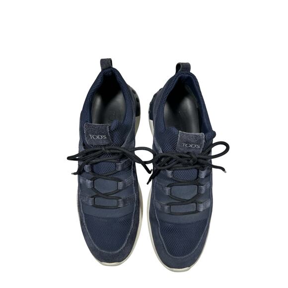 TOD\'S No Code Blue Suede Leather Men Athletic Shoe Slip On Sneaker UK 8 / US 9.5 main image 9